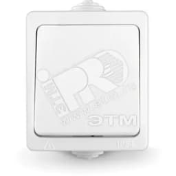 Аллегро выключатель одноклавишный IP-54 белый