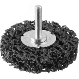Щетка дисковая для дрели, нейлоновая проволока с абразивным покрытием, с открытой агрессивной структурой, 63мм "Профессионал".