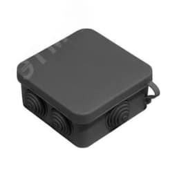 Коробка распределительная 100х100х50мм для наружного монтажа IP55 черная