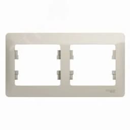 GLOSSA рамка 2-постовая горизонтальная молочный