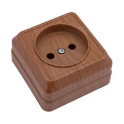 Розетка 1-м ОП Октава 10А IP20 без заземл. дуб IEK ERO10-K04-10-DC