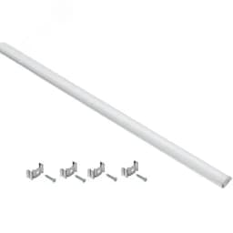 Профиль алюминиевый для светодиодной ленты 1606 гибкий накладной прямоугольный 2м с комплектом аксессуаров (опал) IEK