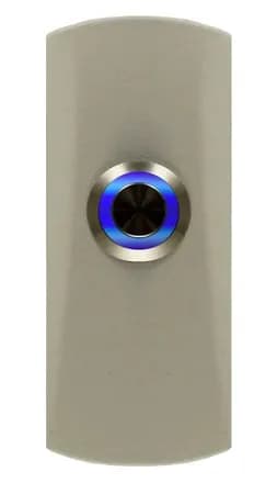 Кнопка выхода накладная металлическая TS-CLICK light (белая с подсветкой) Tantos