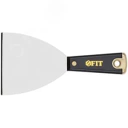 Шпатель для удаления ржавчины Профи, толщ. лезвия 1 мм, пластик.ручка с метал.бойком 4" (100 мм) FIT