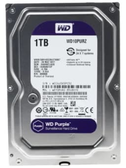 Жесткий диск WD Purple WD10PURZ, 1Тб, HDD, SATA III, 3.5"