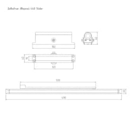 Дверной доводчик со скользящей тягой НОРА-М ISP 440 Slider (серебро) до 130 кг