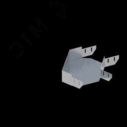 Лоток монтажный угловой 90 горизонтальный ЛУ90Г.200.80.428.1,5.1 СОЭМИ