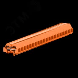 Клемма TB 2-2 с бок. подключ. с защелк. ножками, оранжевая