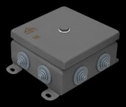 Коробка монтажная распределительная Гефест КМ-1212, 123х123х62, IP54, металлическая из нержавеющей стали 1,2 мм