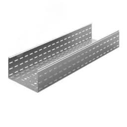 Универсальный лоток перфорированный 600х150х3000, толщина 1,0 мм, Сендзимир цинк