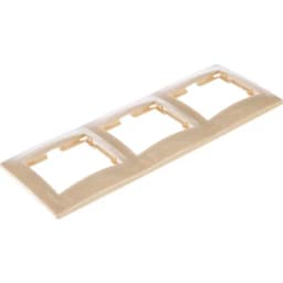 Рамка 3-м КВАРТА РГ-3-ККм горизонт. крем. IEK EMK30-K33-DM