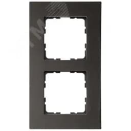 Рамка 2-постовая, алюминий Brown