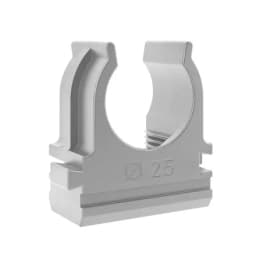 Держатель для труб (клипса) d25мм для монтажного пистолета сер. (уп.100шт) TOKOV ELECTRIC TKE-LC-25-ZP-C06/100