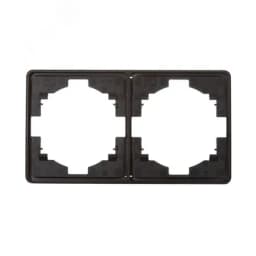 Рамка ROUND 2-постовая оникс