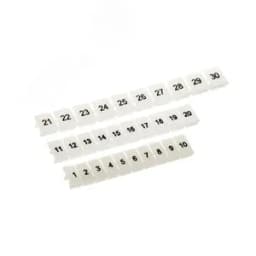 Маркировка для клемм, ширина 8 мм, белая, без надписей DKC