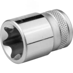 Торцовая головка "INDUSTRIE QUALITAT", Cr-V, внешний TORX, хромосатинированная, 1/2", Е 20