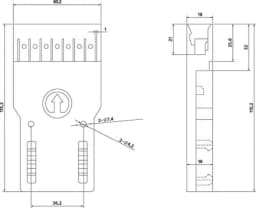 4-x парный разъем 110 типа Hyperline 110C-C-4P