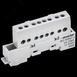 TEKFOR Шина L фаза изолированная на универсальном держателе 6х9-8-Ср IEK