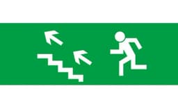 Оповещатель световой КРИСТАЛЛ-12 Д (Человек лестница влево вверх, (ПИКТ.), (зеленый))