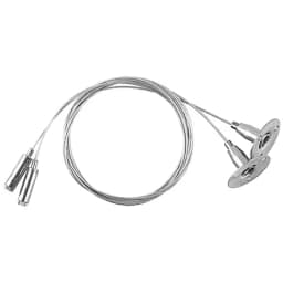 Соединитель для трековых светильников комплект подвесов для шинопровода 2шт длина 150см серебро CAB1002 10326