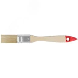 Кисть флейцевая "Оптима", натур. cветлая щетина, деревянная ручка 3/4" (19 мм)