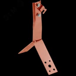 Держатель проводника круглого 6-10мм винтовой для конька h=80мм медь IEK