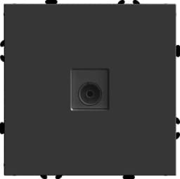 Розетка телевизионная 1местная механизм STEKKER 75 Ом 5862МГц серия Эмили RST00510805 черный уголь soft touch 49849
