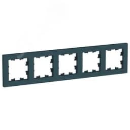 Рамка пятипостовая ATLASDESIGN универсальная изумруд