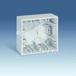 Коробка на 1 пост для открытой проводки, 86х93х37мм, S27Pl, белый