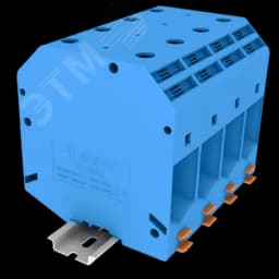 Клемма TU 1-1 винтовая, сечение 150 мм. кв., синяя