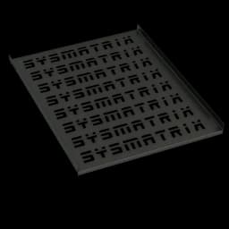 Полка 19" стационарная перфорированная 750мм для шкафов 1000мм, черный (RAL 9004) SYSMATRIX SH 9102.900