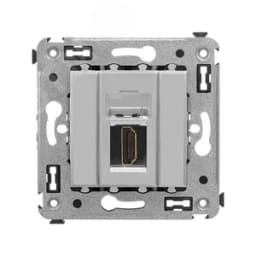 Avanti HDMI розетка одинарная в стену, тип А-А,  Закаленная сталь