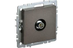 Розетка телевизионная оконечная TV СП Brite РТВ11-0-БрКр механизм беж. IEK BR-A10-O-K10