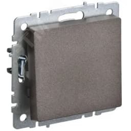 BRITE Выключатель одноклавишный 10А ВС10-1-0-БрТБ темная бронза