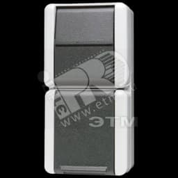 Комбинация - розетка универсальный выключатель  для накладного монтажа IP44