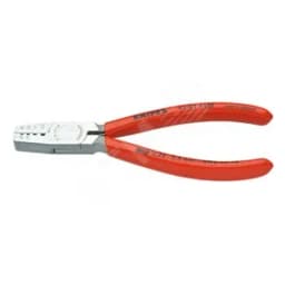 Пресс-клещи для обжима контактных гильз раскрывающая пружина 4 гнезда 025-25мм (AWG 23-13) L=145мм обливные рукоятки