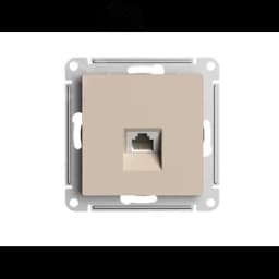 ATLASDESIGN РОЗЕТКА компьютерная RJ45, кат. 6A, механизм, ПЕСОЧНЫЙ Systeme Electric