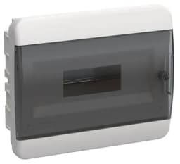 Корпус ЩРВ-П-12 TEKFOR IP41 черн. прозр. дверь пластик. IEK TF5-KP12-V-12-41-K01-K03