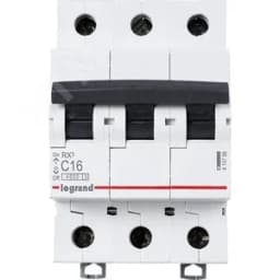 Выключатель автоматический трехполюсный RX3 4,5 кА C 16 А