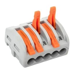 Клемма строительно-монтажная СМК 222-415 5-проводная 0.08-2.5кв.мм с рычагом (уп.100шт) PROxima EKF plc-smk-415