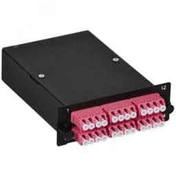 Кассета для кросса ST OM4 MTP female 6хLC-quad (24 ОВ)