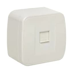 Минск Розетка Phone 1-местная ОП белая EKF Basic