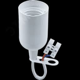 Патрон подвесной Е27 с проводом и клемной колодкой пластик белый Navigator Group