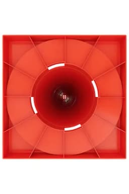 Конус дорожный - КС-3.6 - 750 мм. мягкий, комбинированный , квадратное основание, 1 светоотр., 2 белые полосы)