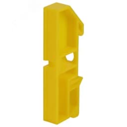 Изолятор для шин NO-224-66 на DIN-рейку желтый