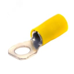 Наконечник кабельный НКИ 2.5-6 с изолированным фланцем желтый (50шт) DKC