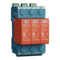 УЗИП (Устройство защиты от импульсных перенапряжений) РИФ-Э-I+II 275/12,5 с (3+0) СТРИМЕР