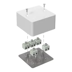 Коробка огнестойкая для кабель-канала 40-0460-FR2.5-10 Е15-Е120 RAL9003 85х85х45 (44 шт/кор) Промрукав