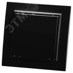 Выключатель одноклавишный, 250В, 10А, серия Эрна, черный Stekker