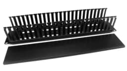 Организатор кабельный пластиковый с крышкой 19", 2U Hyperline CM-2U-PL-COV